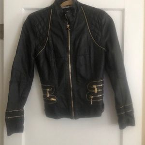 Faux leather jacket